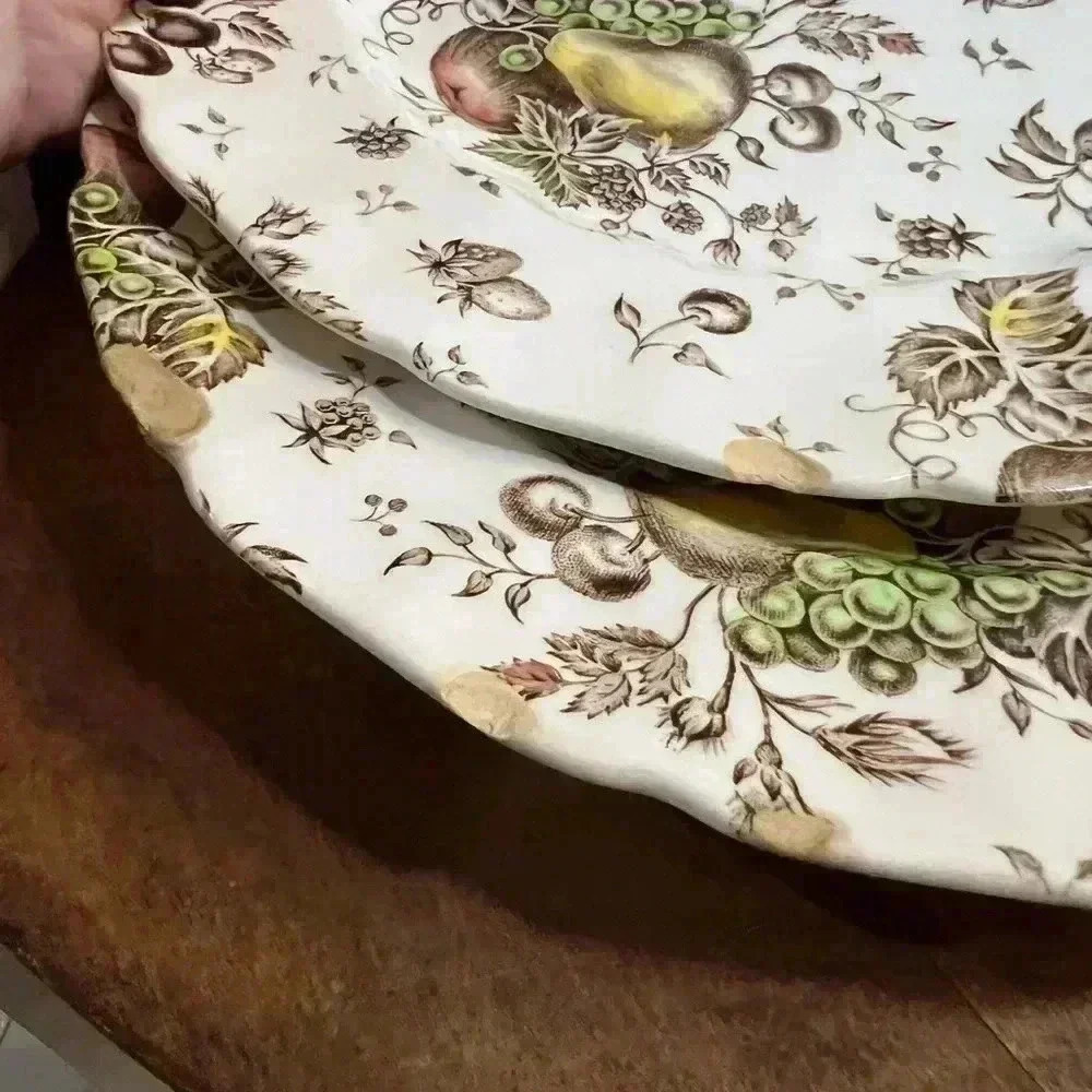 Johnson Brothers Autumn Delight 10" Round Dinner Plates Vintage Set of 4 - Picture 3 of 6